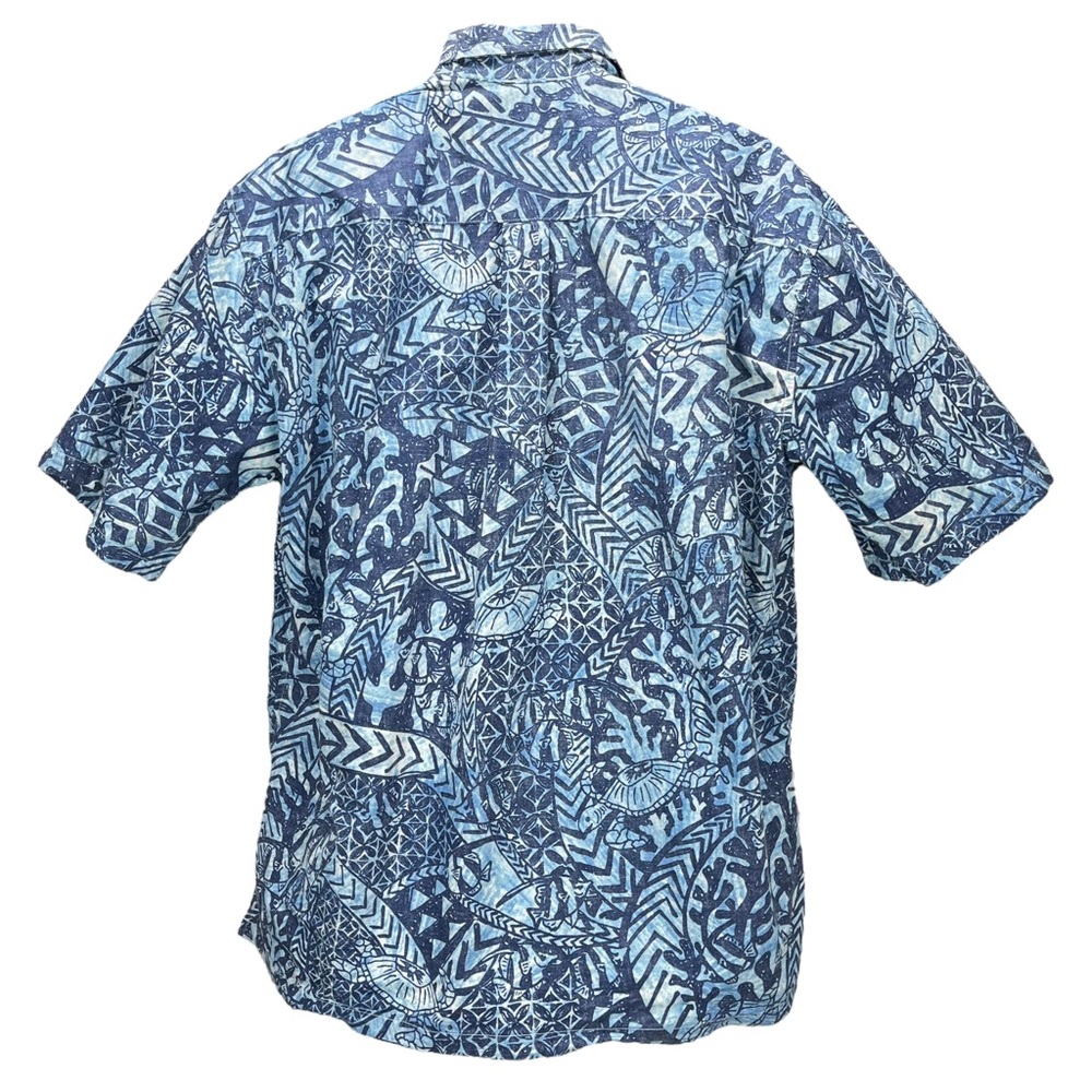 Cooke Street Honolulu Mens Large Turtle & Sea Design Hawaiian Short Sleeve Shirt - Picture 5 of 8